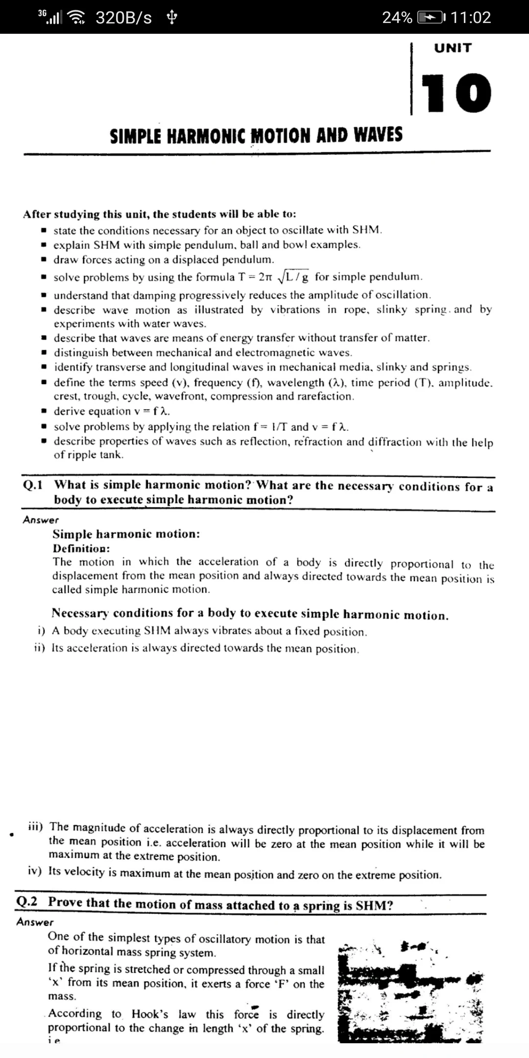10th class physics notes screenshot